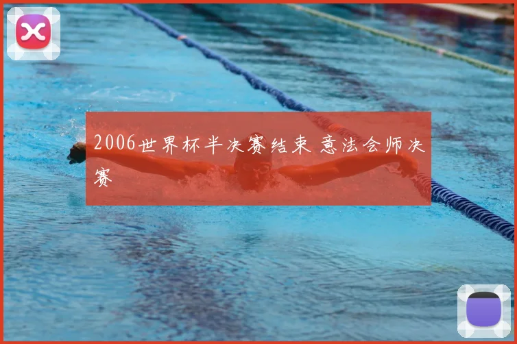 2006世界杯半决赛结束 意法会师决赛