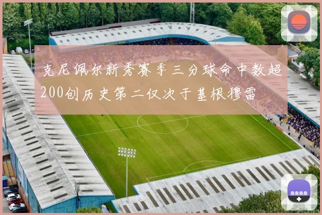 克尼佩尔新秀赛季三分球命中数超200创历史第二仅次于基根穆雷